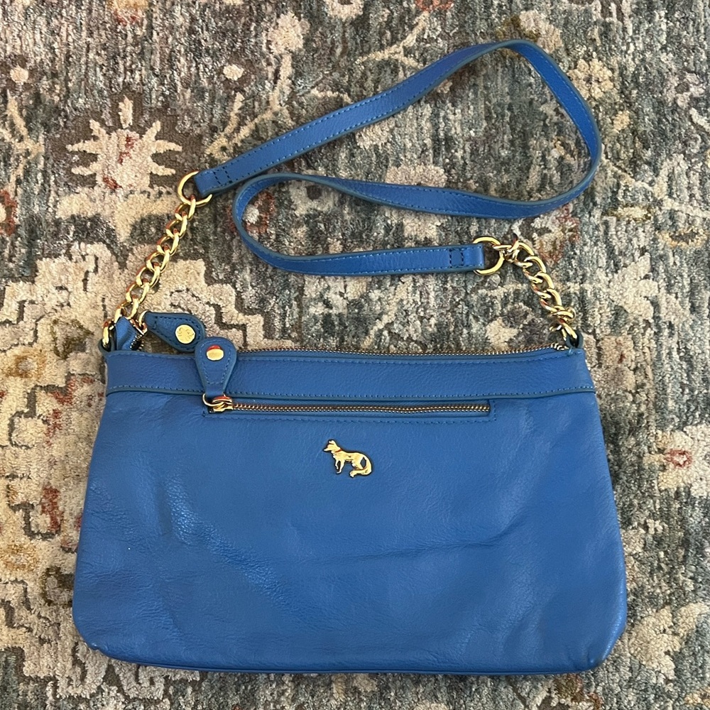 Emma Fox Blue Leather Bag